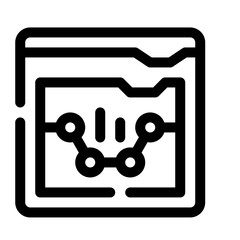 Trading Platform line icon