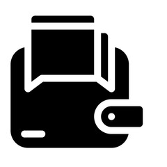 Wallet glyph icon