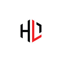 Minimalist Hexagonal HL Lettermark Logo