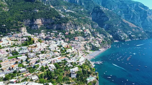 Aerial view of a beautiful Italian city