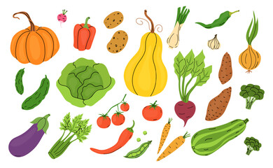 Eggplant Vitamin Bio Vegetable Icons Set Vector. Eggplant Cut And Sliced Ingredient For Cooking Salad And Baking With Cheese, Growing Plant And Harvesting In Garden Color Illustrations