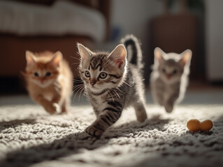 cuccioli di gatto che giocano