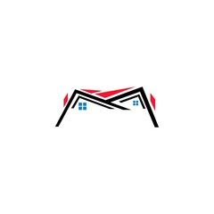 Obraz premium Real Estate Logo. Construction Architecture Building Logo Design Template Element