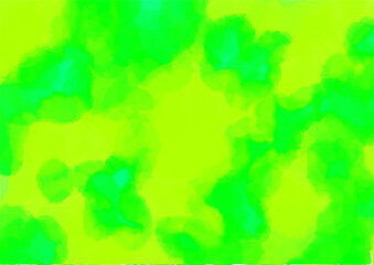 水彩調の模様　グリーン　イエロー　派手　サイケデリック　ロック　バック　背景