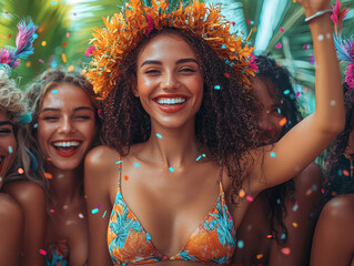 Engaging New Year's Day 2025 animated social media posts illustrations with dynamic and colorful designs to captivate a young audience.