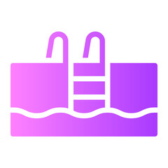 swimming pool gradient icon