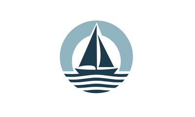 Yacht logo design vector template yacht vector illustration logo design, Sailing icon, Sea Ocean Sailing Adventure Travel Trip Transportation logo design

