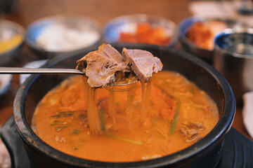 Spicy Pork Gukbap in Busan, Korea