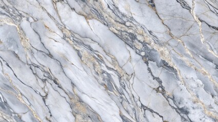 Fototapeta premium A close-up shot of a blue and grey marble surface with gold veins.
