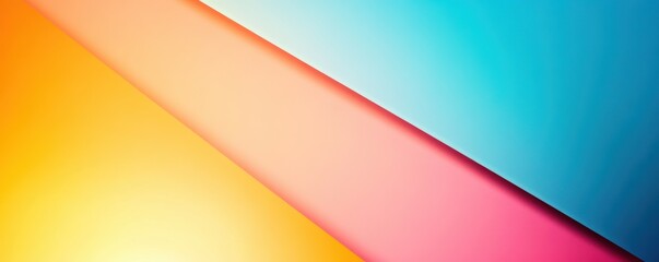 Obraz premium Conceptual retro background with a grainy, vibrant gradient transitioning from warm to cool tones, perfect for a poster