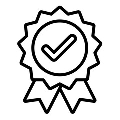 guarantee line icon.