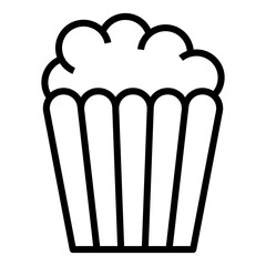 popcorn line icon.