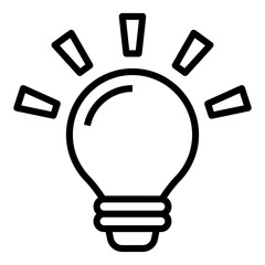 light bulb line icon. © Sathaporn