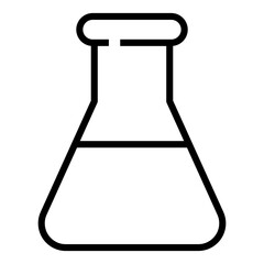 Flask line icon.