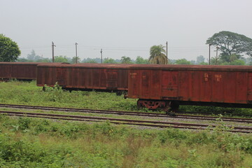 Obraz premium train on the railway