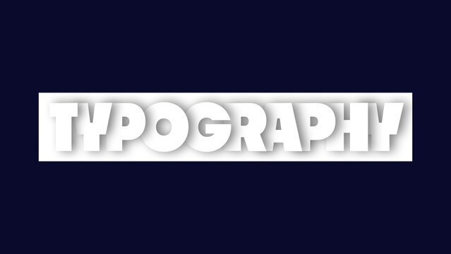 Shadowed Text Animation on White Box | Corporate-Friendly Text Animation for Annual Reports and Shareholder Meetings