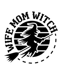 wike mom Witch svg design