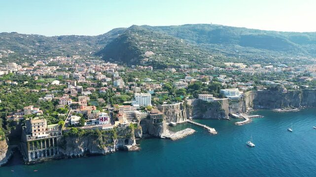 Stunning view of the Italian city Sorrento