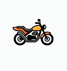 Obraz premium Beautiful Motorcycle Logo, Motorbike Design for Your Corporate and Business Graphic Resource or Creative Project, Ai Generative