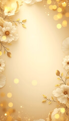 Rustic Chic Wedding Background with Roses and Lace