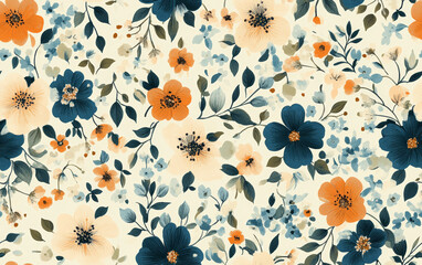 Vintage floral texture art background