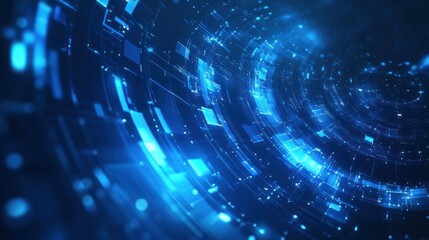 Abstract blue black Futuristic technology concept background