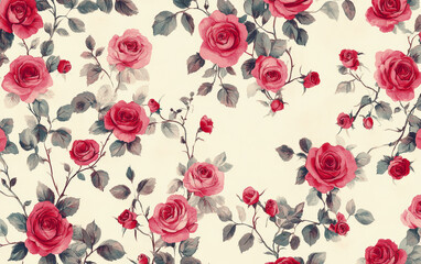 Vintage floral texture art background