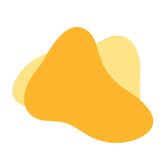 abstract shape yellow color vector