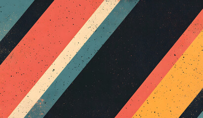 Naklejka premium Retro Diagonal Striped Grunge Background