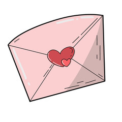 envelope with hearts