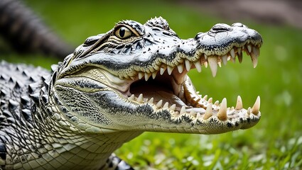Obraz premium Explore the majestic world of alligators through this high-resolution 8K photography collection. Each image captures the raw beauty, power, and mystery of these ancient reptiles in their natural habit