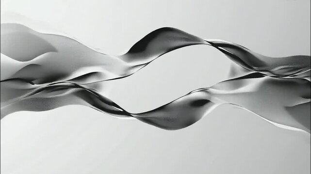 Calm Waves: Flowing Lines in a Meditative Monochrome