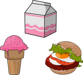 food icons set