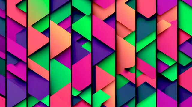 Stop motion animation, corporate multicolored background with gradient panels, abstract vector backgrounds