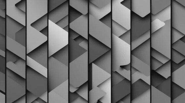 Corporate grey background with gradient panels, stop motion animation,abstract vector background