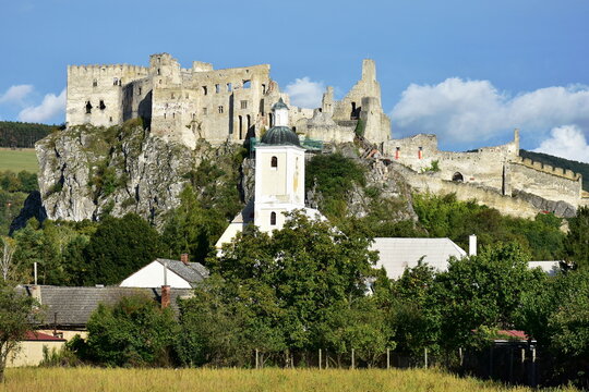 ruins of castle Beckov in Slovakia