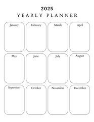 Beige Clean Aesthetic Yearly Events 2025 Planner
