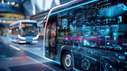 Futuristic Autonomous Public Transport System Concept