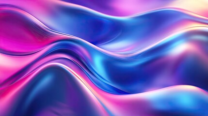 A vibrant abstract wave pattern in shades of pink and blue, creating a fluid, dynamic feel that captures movement and energy.