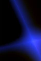 3d Render, Blue purple speed light line through dark background, abstract fast highway patch, hyper speed warp in space.