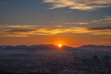 Sunrise Over Seodaemun Ansan