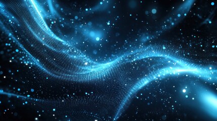 Obraz premium Abstract Blue Wave Background