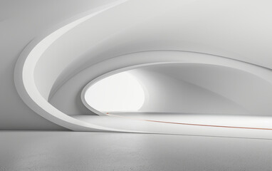 Minimalist modern architecture and spatial structure
