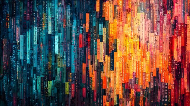 A visually captivating wallpaper showcasing data encryption, featuring intricate patterns of flowing binary code and glowing padlocks intertwined with digital circuits