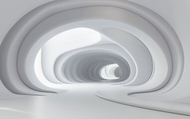 Obraz premium Minimalist modern architecture and spatial structure 