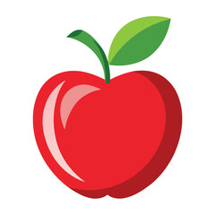 Apple icon coloring Vector design illustration  on the white background 