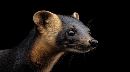 Obraz premium Close-up Portrait of a Yellow-throated Marten