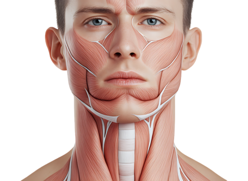 face anatomy of human