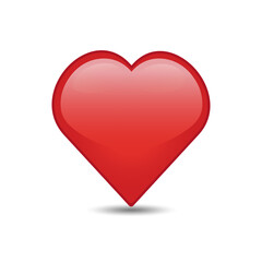 Heart Love Emoji Emoji icon object symbol gradient vector art design on isolated background