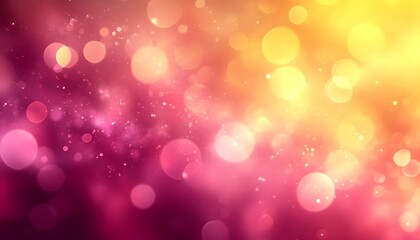 Obraz premium Warm, glowing gradient of pink and yellow, softly blending together with a blurred effect